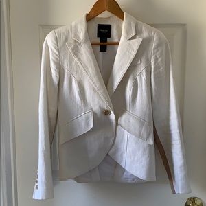 White cream jacket with sheen - Smythe